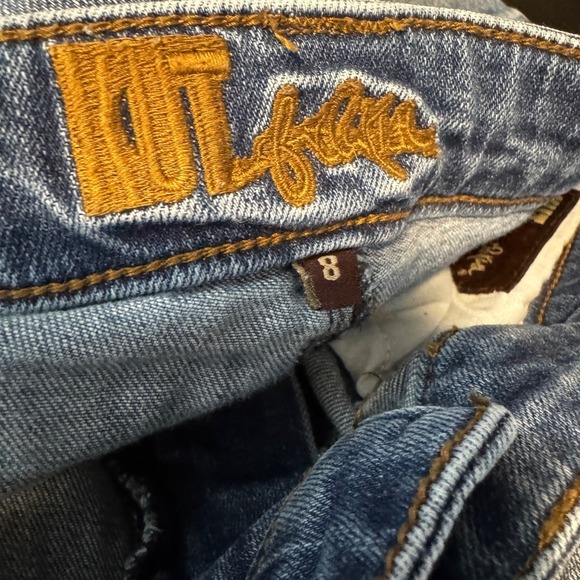 KUT from the Kloth Carlo Ankle Skinny Jeans Women's 8 Medium Wash Frayed Stretch - Picture 5 of 12